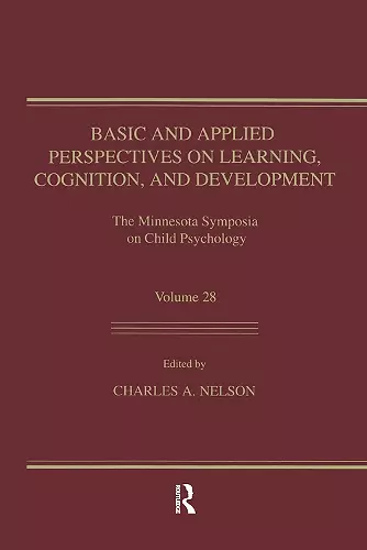 Basic and Applied Perspectives on Learning, Cognition, and Development cover