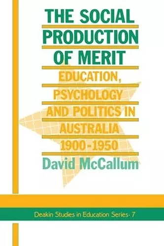 The Social Production Of Merit cover