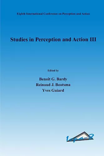 Studies in Perception and Action III cover