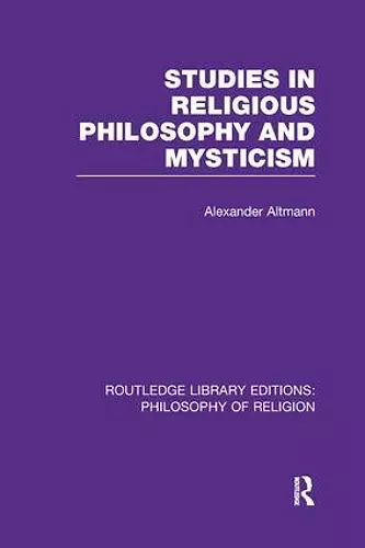 Studies in Religious Philosophy and Mysticism cover