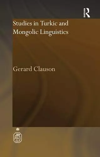 Studies in Turkic and Mongolic Linguistics cover