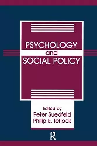 Psychology And Social Policy cover