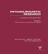 Psycholinguistic Research (PLE: Psycholinguistics) cover