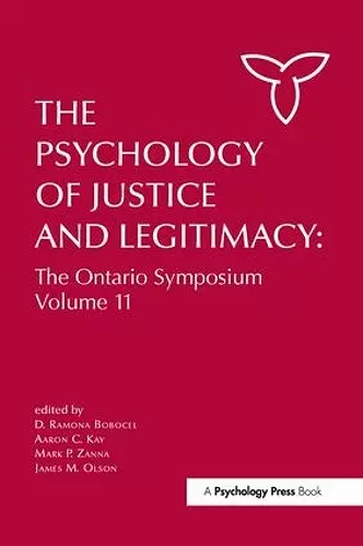 The Psychology of Justice and Legitimacy cover