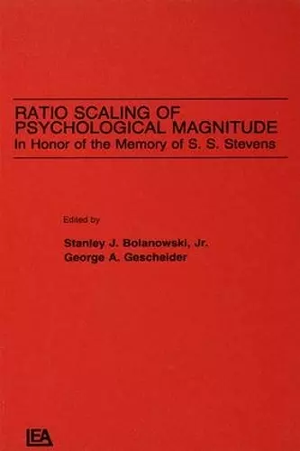 Ratio Scaling of Psychological Magnitude cover