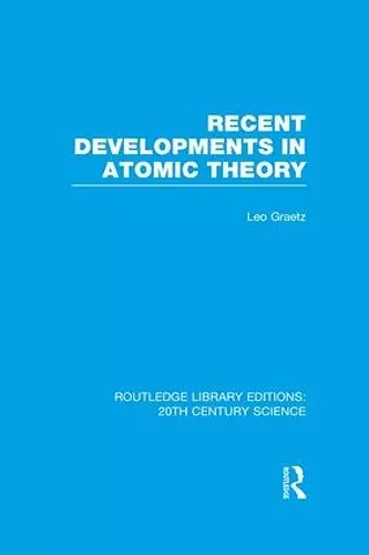 Recent Developments in Atomic Theory cover