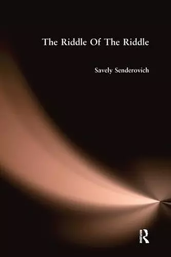 Riddle Of The Riddle cover