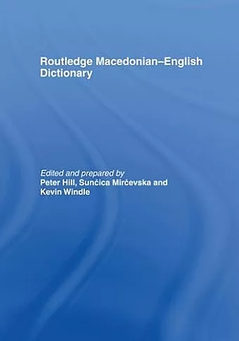 The Routledge Macedonian-English Dictionary cover