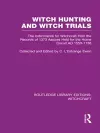 Witch Hunting and Witch Trials (RLE Witchcraft) cover