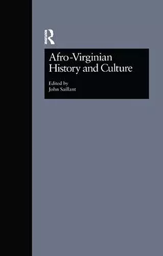 Afro-Virginian History and Culture cover