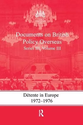 Detente in Europe, 1972-1976 cover