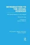 Introduction to the Social Sciences (RLE Social Theory) cover