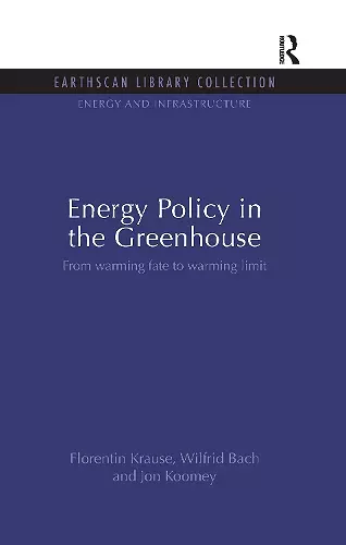 Energy Policy in the Greenhouse cover