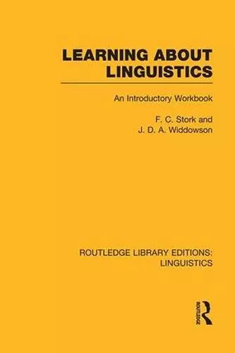 Learning about Linguistics (RLE Linguistics A: General Linguistics) cover