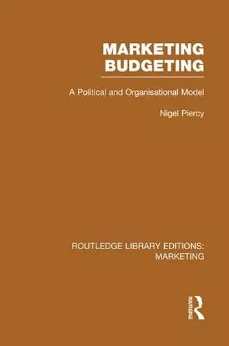 Marketing Budgeting (RLE Marketing) cover