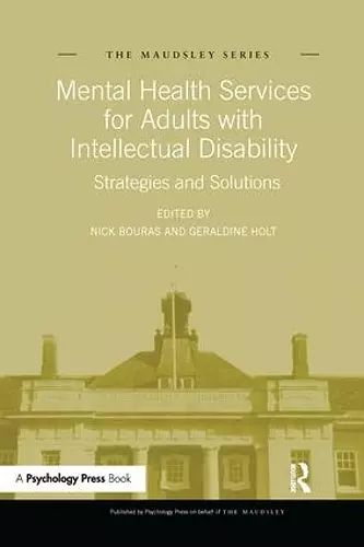 Mental Health Services for Adults with Intellectual Disability cover
