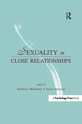 Sexuality in Close Relationships cover