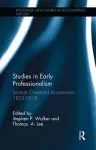 Studies in Early Professionalism cover