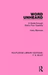 Word Unheard cover