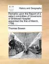 Remarks Upon the Report of a Select Committee of Governors of Bridewell Hospital Appointed the First of March, 1798; ... cover