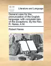 General Rules for the Pronunciation of the English Language cover