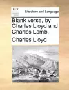 Blank Verse, by Charles Lloyd and Charles Lamb. cover