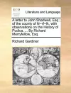 A Letter to John Shadwell, Esq; Of the County of N--RF--Lk, with Observations on the History of Pudica, ... by Richard Merryfellow, Esq. cover