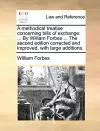 A Methodical Treatise Concerning Bills of Exchange cover