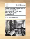 Incidents of the Insurrection in the Western Parts of Pennsylvania, in the Year 1794. by Hugh H. Brackenridge. cover