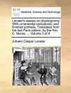 Lavater's Essays on Physiognomy. with Ornamental Caricatures, and Finished Portraits. Translated from the Last Paris Edition, by the REV. C. Moore, ... Volume 3 of 4 cover