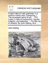 A short view of Latin grammar, in a method intirely new. Containing, I. The necessary terms of art, ... XVI. Lastly, a view of comparison, regular, irregular, and defective; ... For the use of schools. By John Stirling, M.A. ... cover