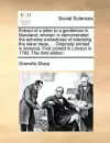 Extract of a letter to a gentleman in Maryland; wherein is demonstrated the extreme wickedness of tolerating the slave trade, ... Originally printed in America. First printed in London in 1793. The third edition. cover