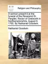 A Sermon Preach'd at the Funeral of the Reverend Dr. Pargiter, Rector of Gretworth in Northamptonshire, August 8. 1705. by Nathaniel Goodwin. cover