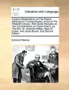 Cursory Observations on the Poems Attributed to Thomas Rowley, Priest of the Fifteenth Century cover