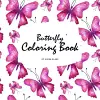 Butterfly Coloring Book for Teens and Young Adults (8.5x8.5 Coloring Book / Activity Book) cover