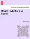Reata. What's in a Name. Vol. I cover