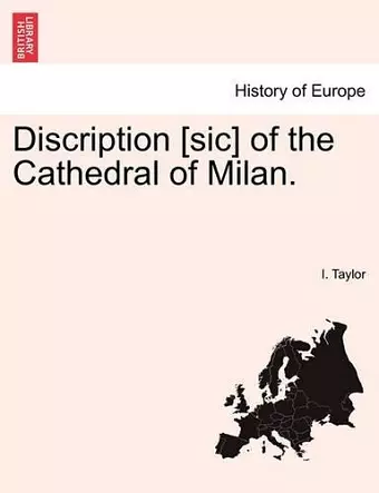 Discription [Sic] of the Cathedral of Milan. cover