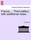 France ... Third Edition, with Additional Notes. Vol. I. cover