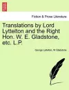 Translations by Lord Lyttelton and the Right Hon. W. E. Gladstone, Etc. L.P. cover