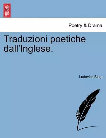 Traduzioni Poetiche Dall'inglese. cover