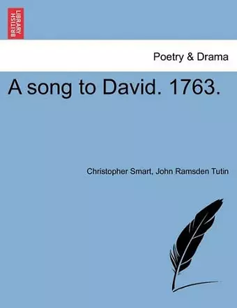 A Song to David. 1763. cover