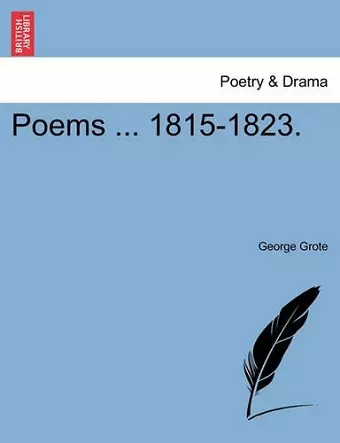 Poems ... 1815-1823. cover