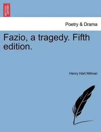 Fazio, a Tragedy. Fifth Edition. cover