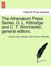 The Athen Um Press Series. G. L. Kittredge and C. T. Winchester, General Editors. cover