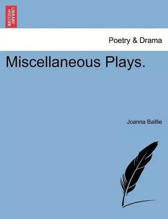 Miscellaneous Plays. cover