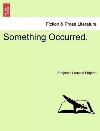 Something Occurred. cover
