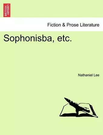 Sophonisba, Etc. cover