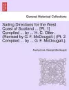 Sailing Directions for the West Coast of Scotland ... [Pt. 1] Compiled ... by ... H. C. Otter. (Revised by G. F. McDougall.) (PT. 2. Compiled ... by ... G. F. McDougall.). cover