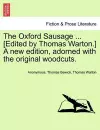 The Oxford Sausage ... [Edited by Thomas Warton.] a New Edition, Adorned with the Original Woodcuts. cover