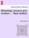 Minstrelsy ancient and modern ... New edition. cover